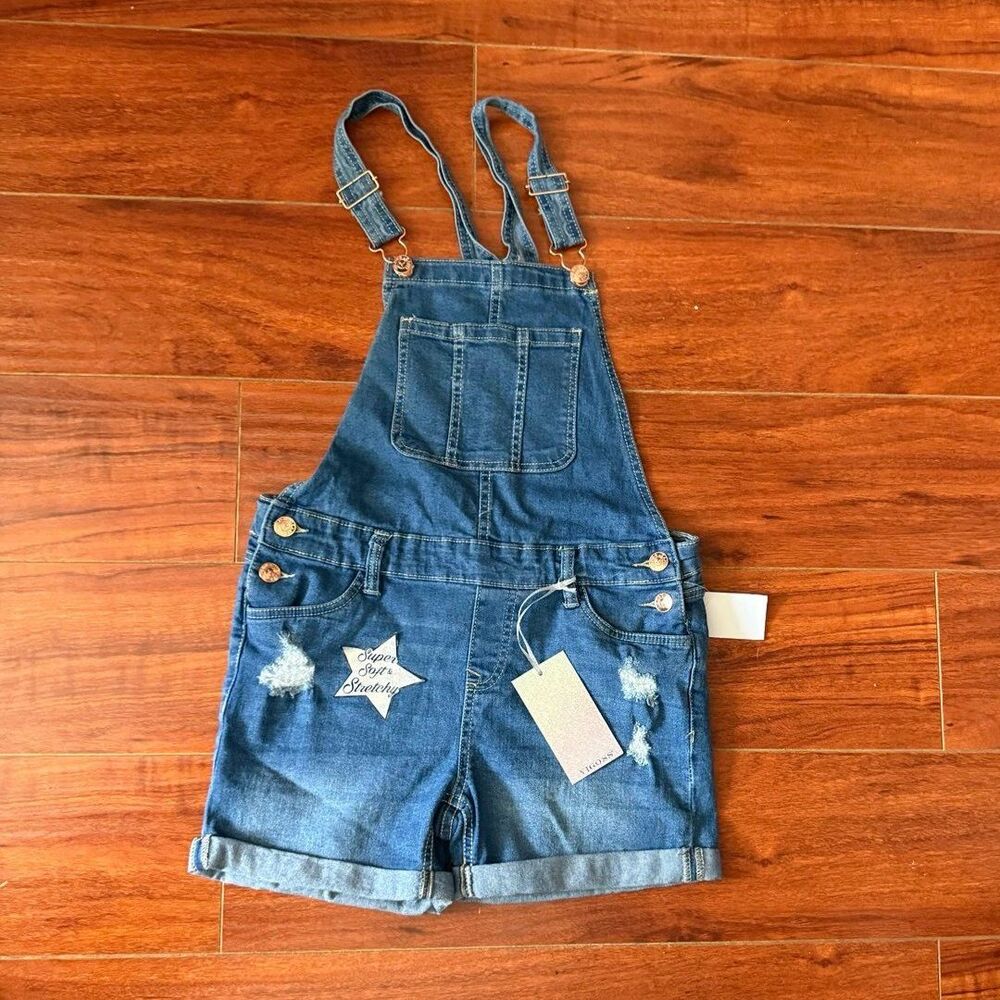 Vigoss Kids Denim Overalls Shorts XL
